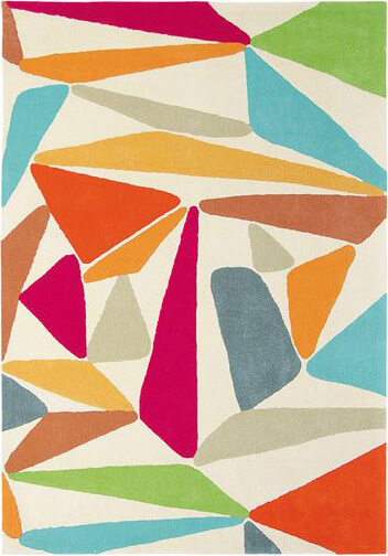 Разноцветный ковер "Beige Background" Xian Triangle