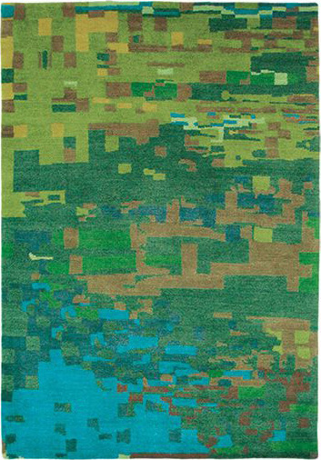 Ковер-пиксель "Зеленый оттенок" Kodari Mist