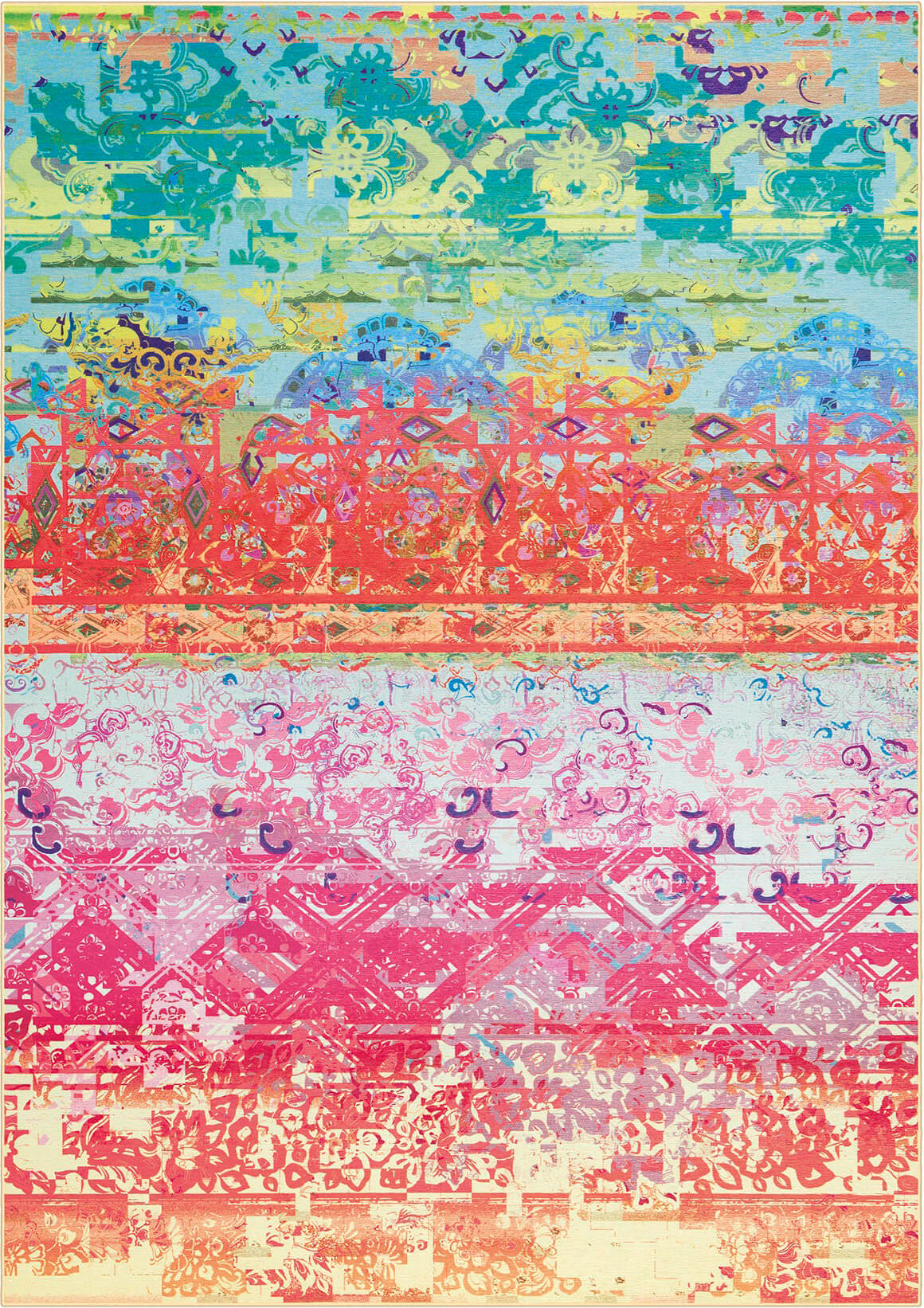 Разноцветный ковер Atelier 4436-75