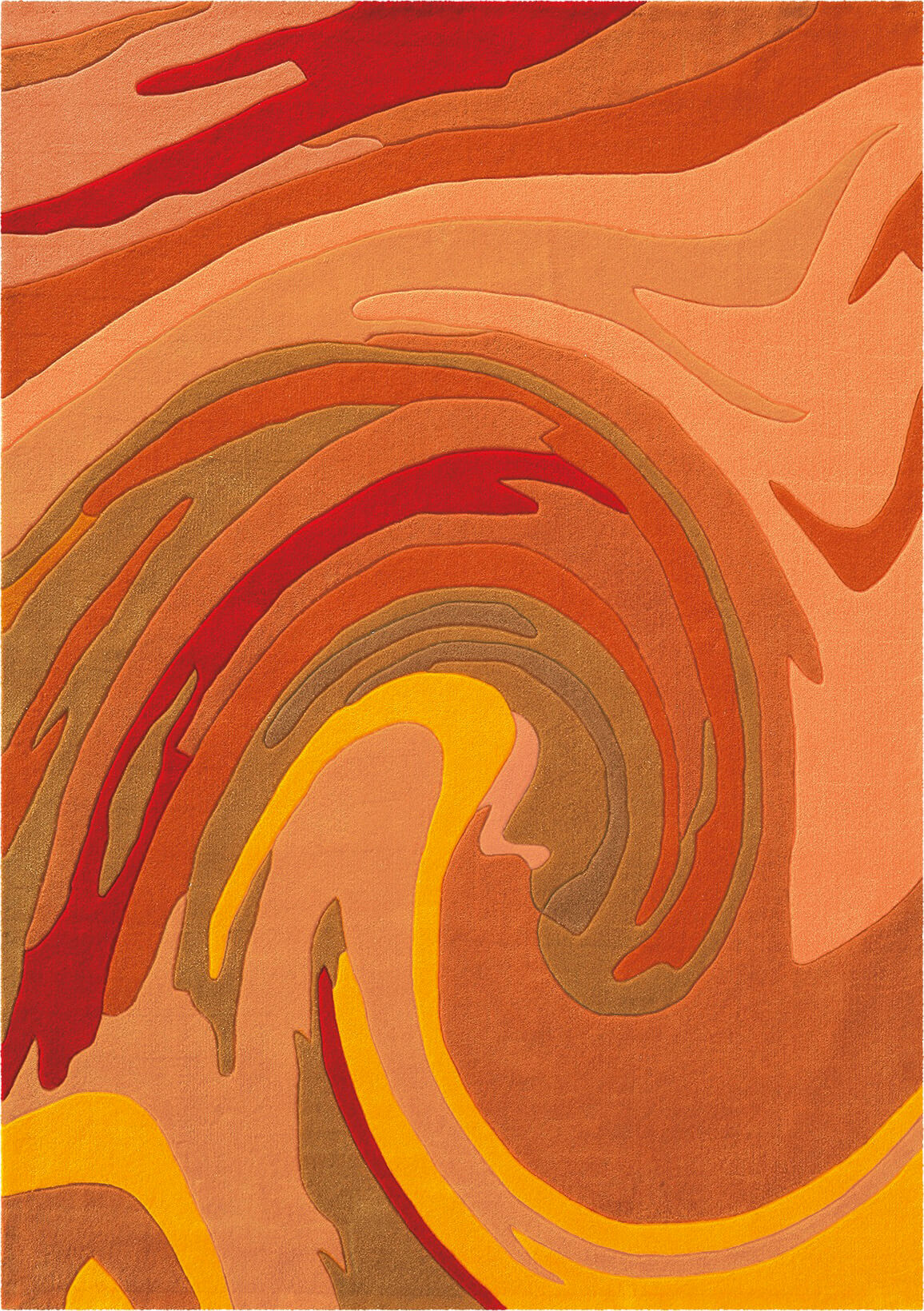 Акриловый ковер оранжевого цвета Joy 4018-29