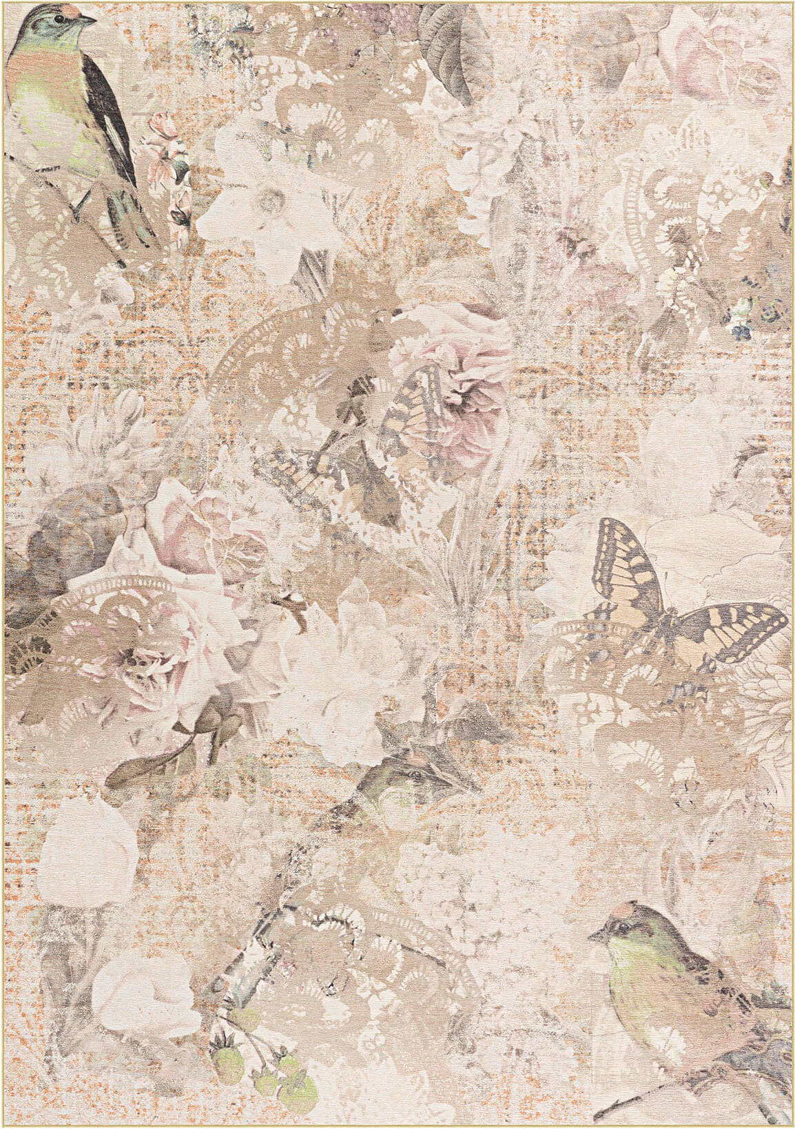 Бежевый ковер из синтетики Atelier 4475-35